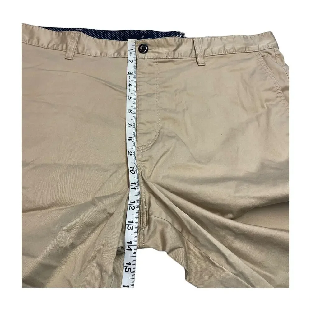 Daniel Hechter Chino Shorts Mens 40 Tan Cotton Stretch High-Rise Classic Outdoor